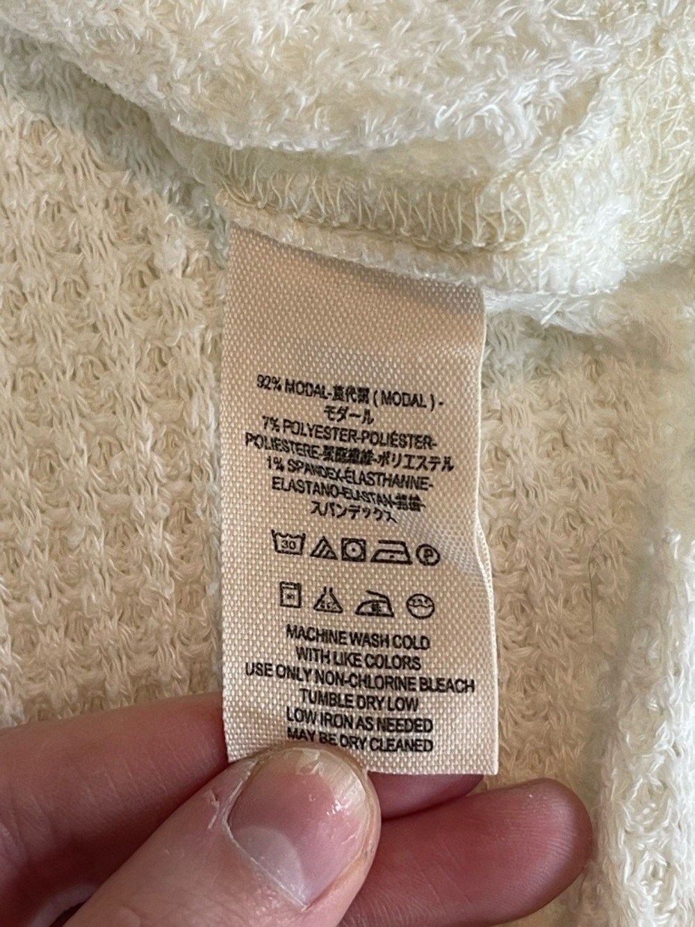 Free People Women's Waffle Knit Long Sleeve Top XS - NWT Slide Slits, Boho - Picture 12 of 13